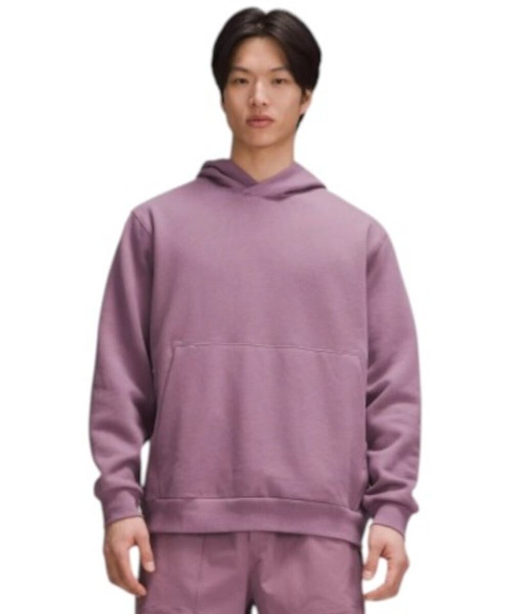 Lululemon Steady State Pullover Hoodie Womens L Purple Kangaroo Pocket Comfort